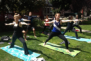Corporate Yoga San Francisco Bay Area and Sonoma, California by professional leader and teachers