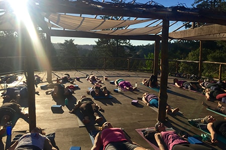 Yoga outdoors for all levels