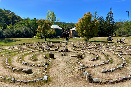 Labyrinth and Yurts