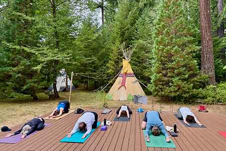 Oregon Yoga Retreat at Tipi Village Retreat